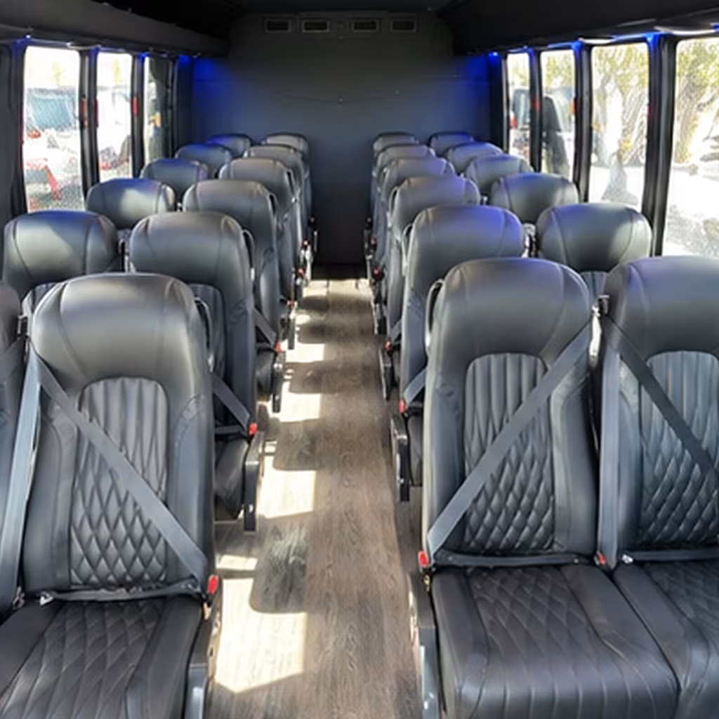 28 passenger minibus inside