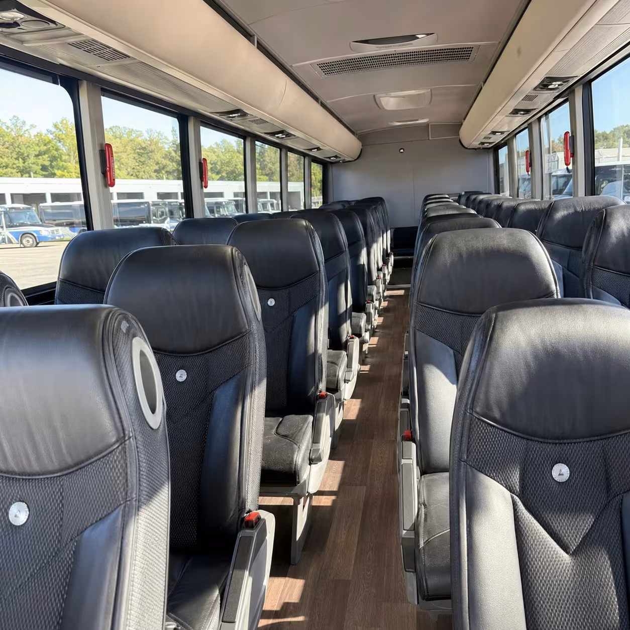 san leandro charter bus rental inside