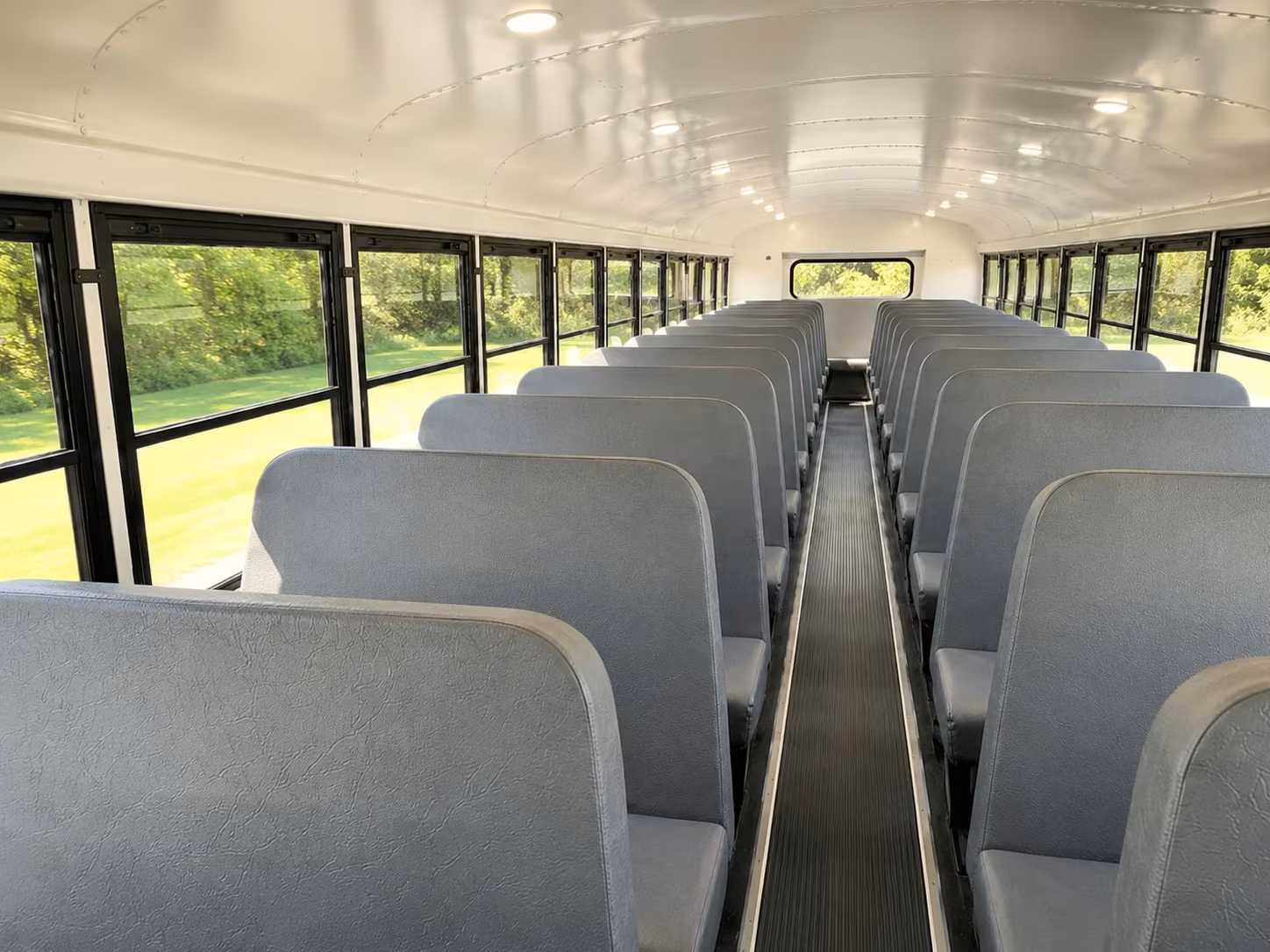 school bus inside